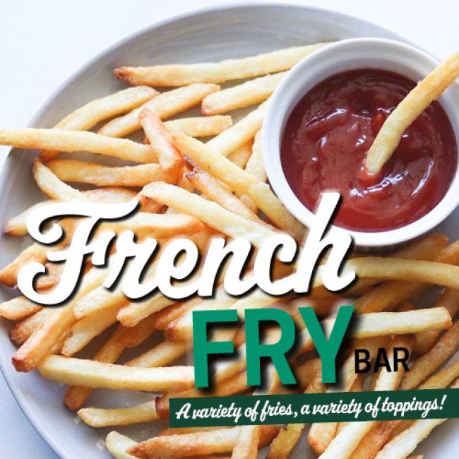 French fries with ketchup