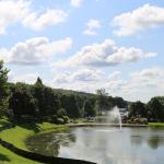 A view of campus during the spring